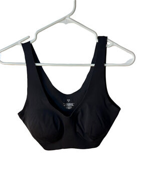 Knix Black Wireless Luxelift Pullover Bra XL